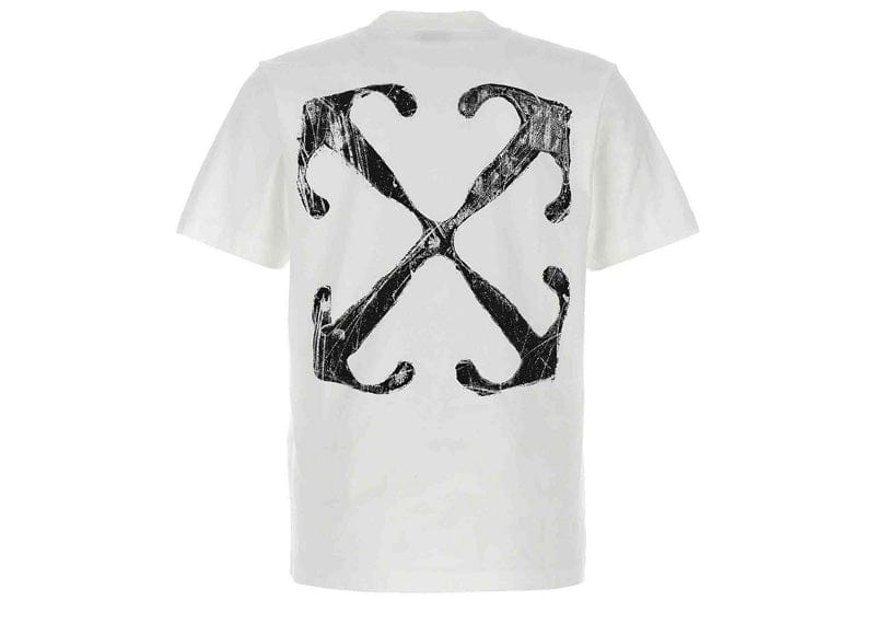 OFF-WHITE Scratch Arrow Slim Fit T-Shirt White