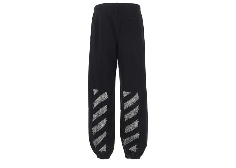Off-White Scribble Diag Slim Sweatpants Black