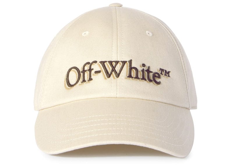Off-White Shadow Bookish Baseball Cap Ivory Chocola