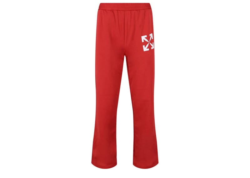 OFF-WHITE Single Arrow Slim Track Pants Red