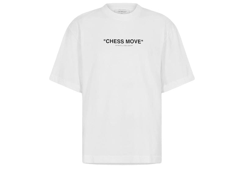 Off-White Skate Fit Chess Move Logo Tee White