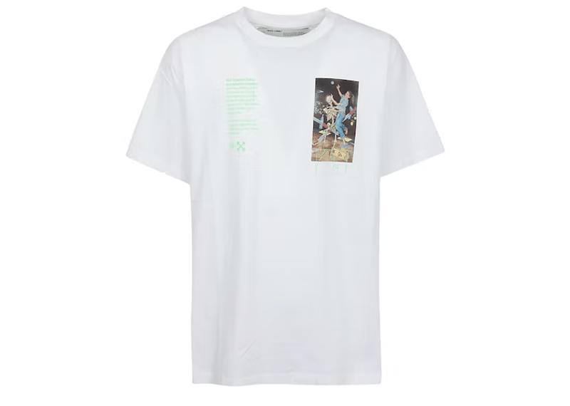 Off-White Slim Fit Pascal Painting T-shirt White/Multicolor