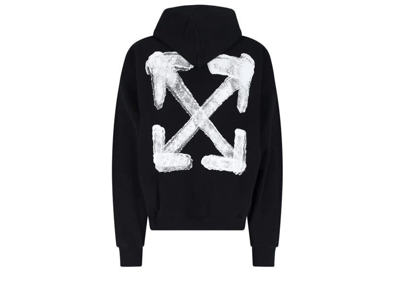 OFF-WHITE Spray Arrow Skate Hoodie Black White
