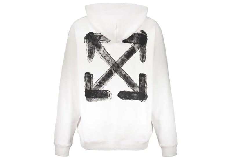OFF-WHITE Spray Arrow Skate Hoodie White/Black