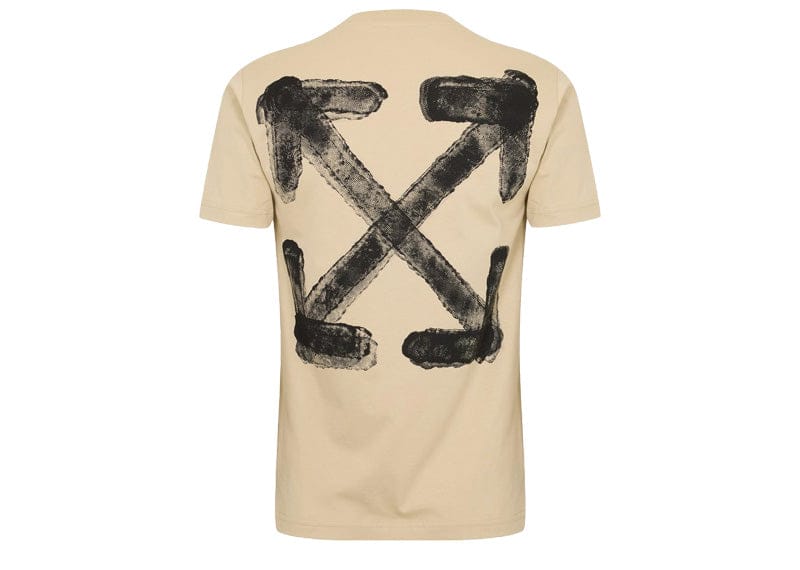 OFF-WHITE Spray Arrow Slim S/S Tee Brown Rice/Black