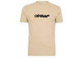 OFF-WHITE Spray Arrow Slim S/S Tee Brown Rice/Black