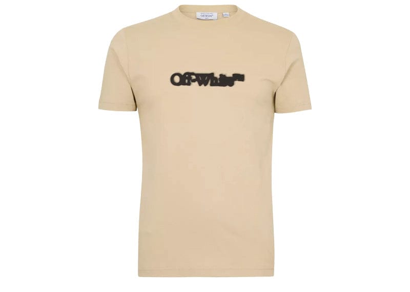 OFF-WHITE Spray Arrow Slim S/S Tee Brown Rice/Black