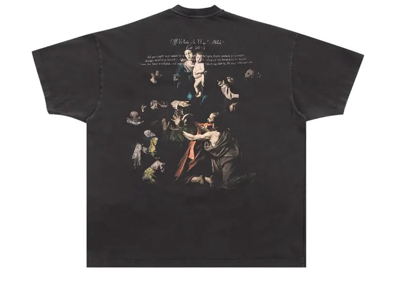 Off-White Stamp Mary Over Short-Sleeve Tee Black/White