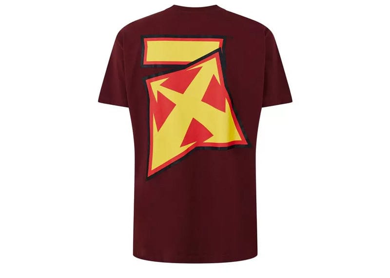 OFF-WHITE Thunder Stable Oversized Fit T-Shirt Red