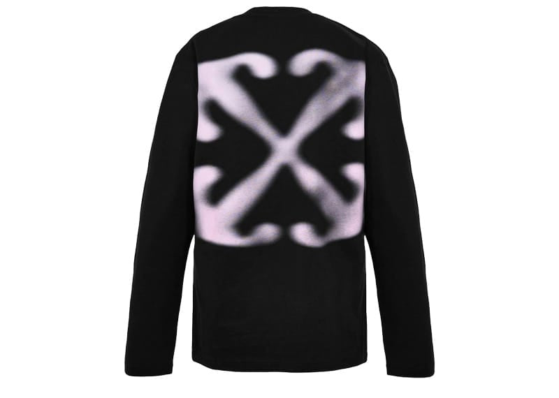 OFF-WHITE Vanish Arrow Skate Long Sleeve Tee Black/Chalk Pink