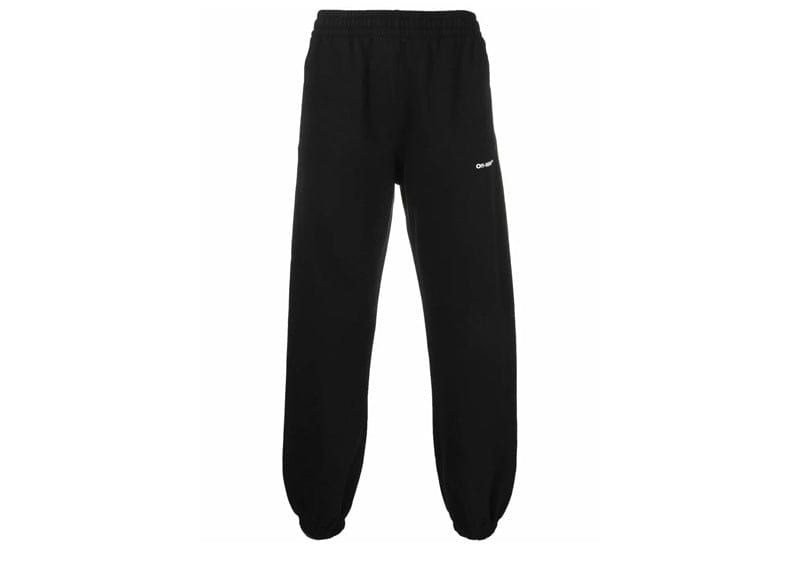 OFF-WHITE Wav Out Diag Short Sweatpant Black