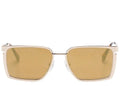 OFF-WHITE Yoder Sunglasses Gold/Brown/Brown (OERI121S24MET0017676-FR)