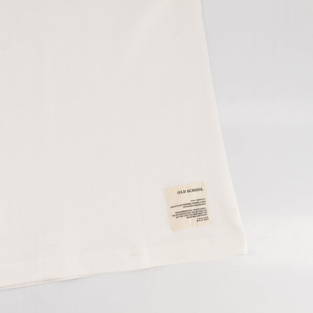 Old School Leisure Clubhouse Boxy Tee White
