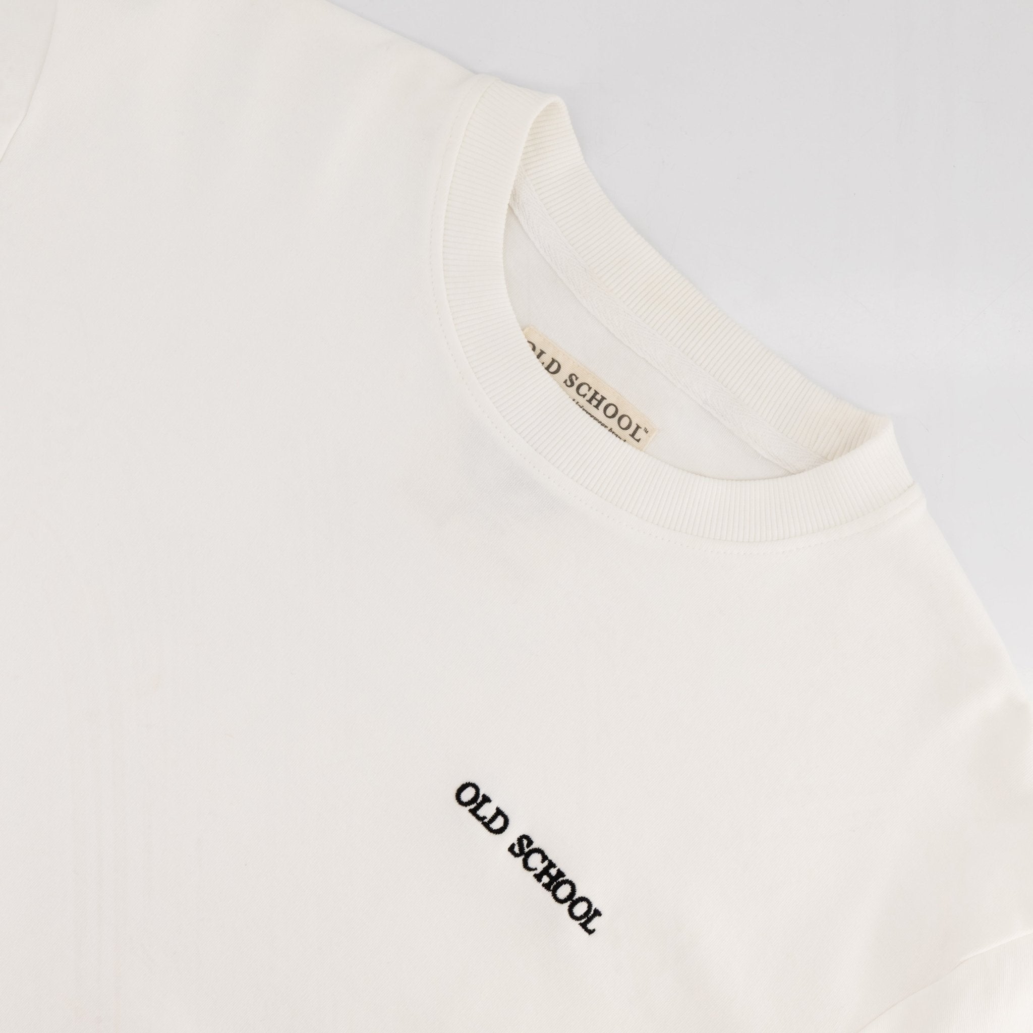 Old School Leisure Clubhouse Boxy Tee White