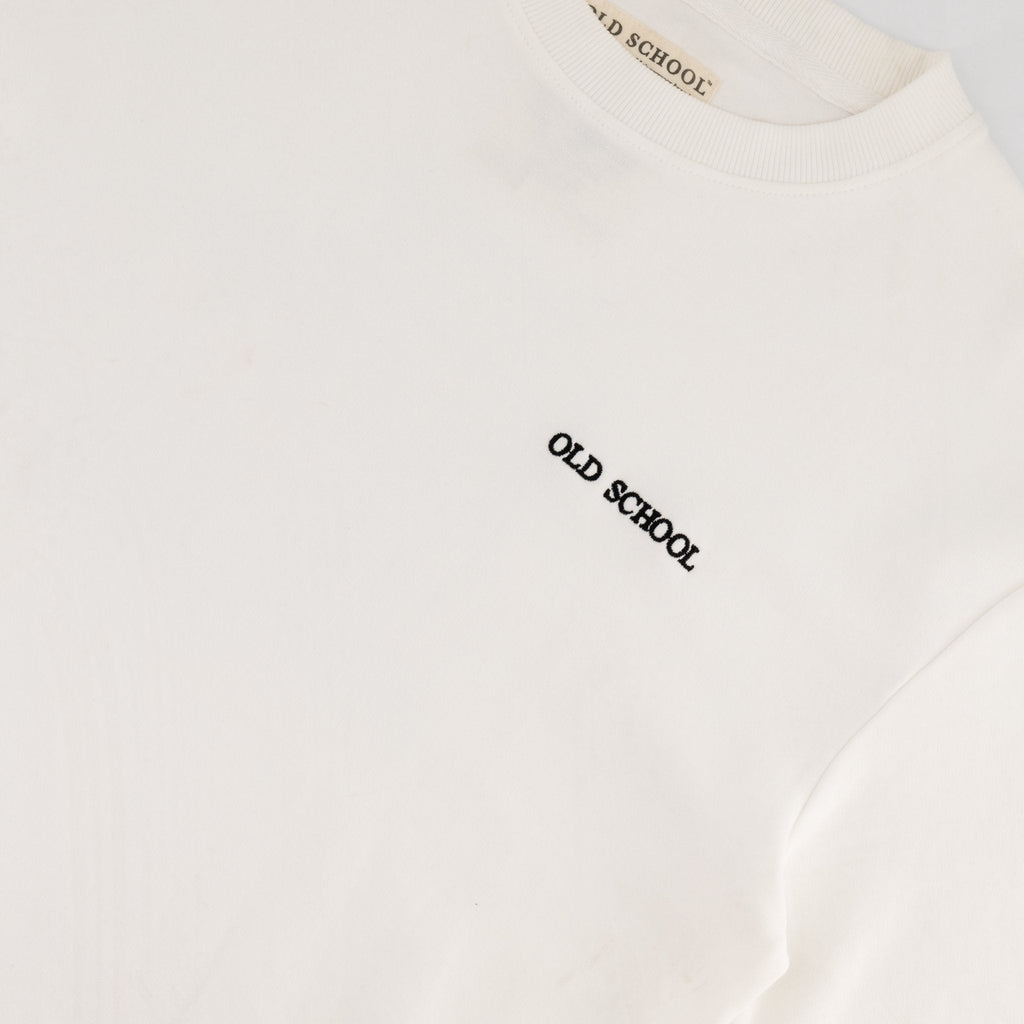 Old School Leisure Clubhouse Boxy Tee White