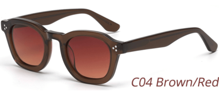 Old School Leisure Heritage Acetate Sunglasses – Tobacco Brown