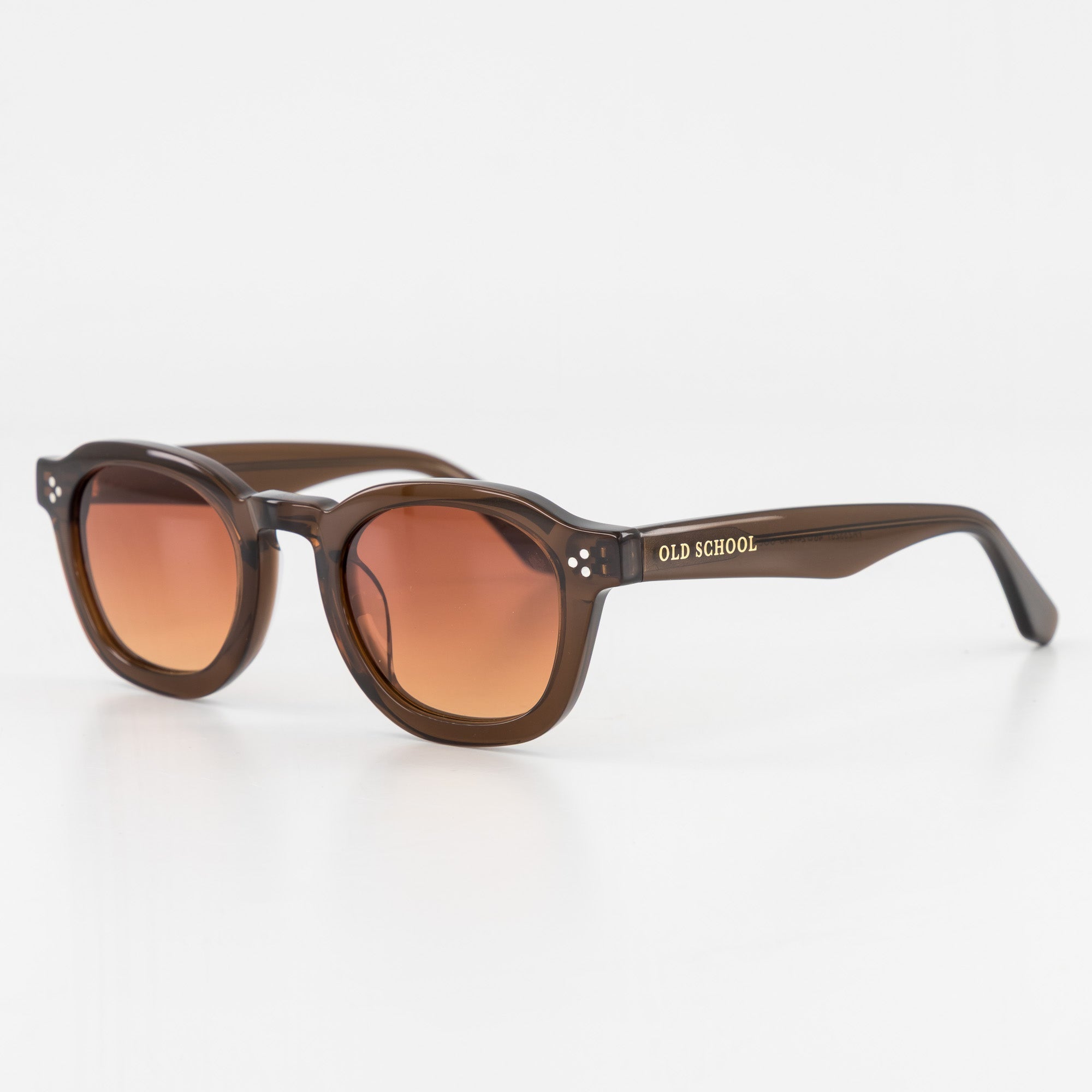 Old School Leisure Heritage Acetate Sunglasses – Tobacco Brown