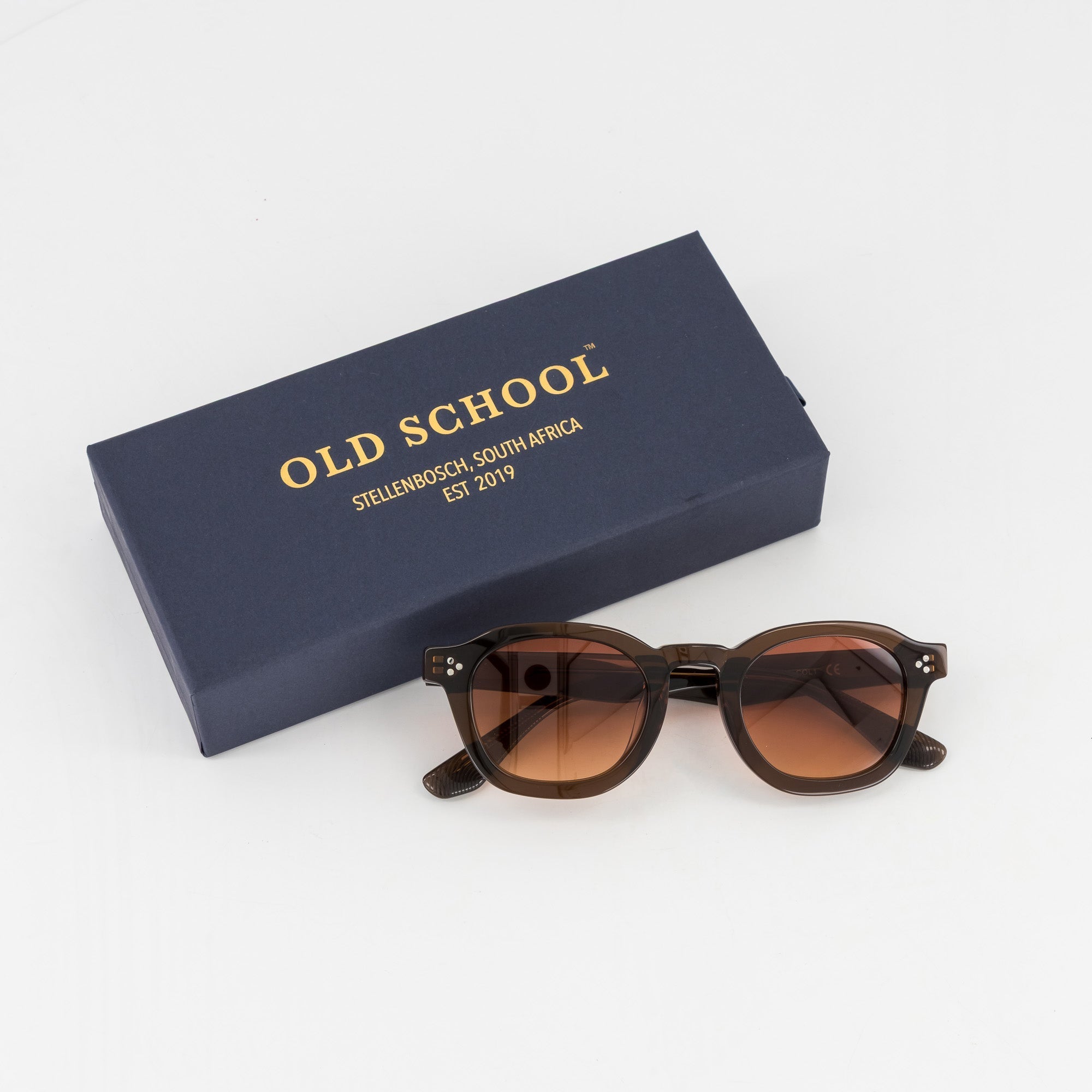 Old School Leisure Heritage Acetate Sunglasses – Tobacco Brown