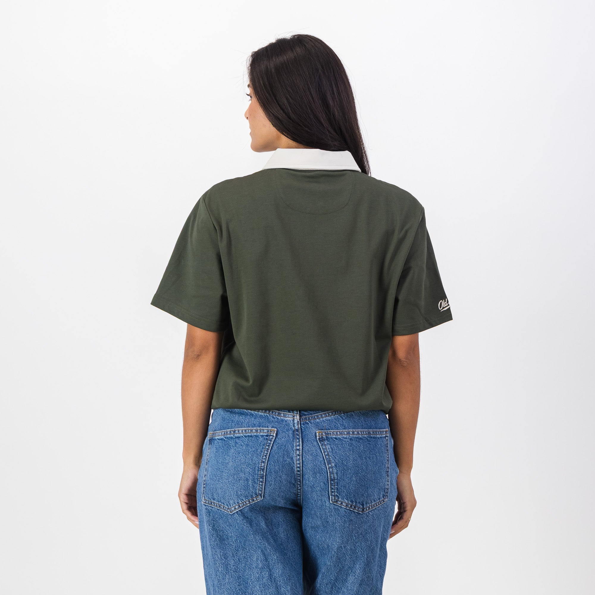 Old School Leisure Pocket SS Polo Green
