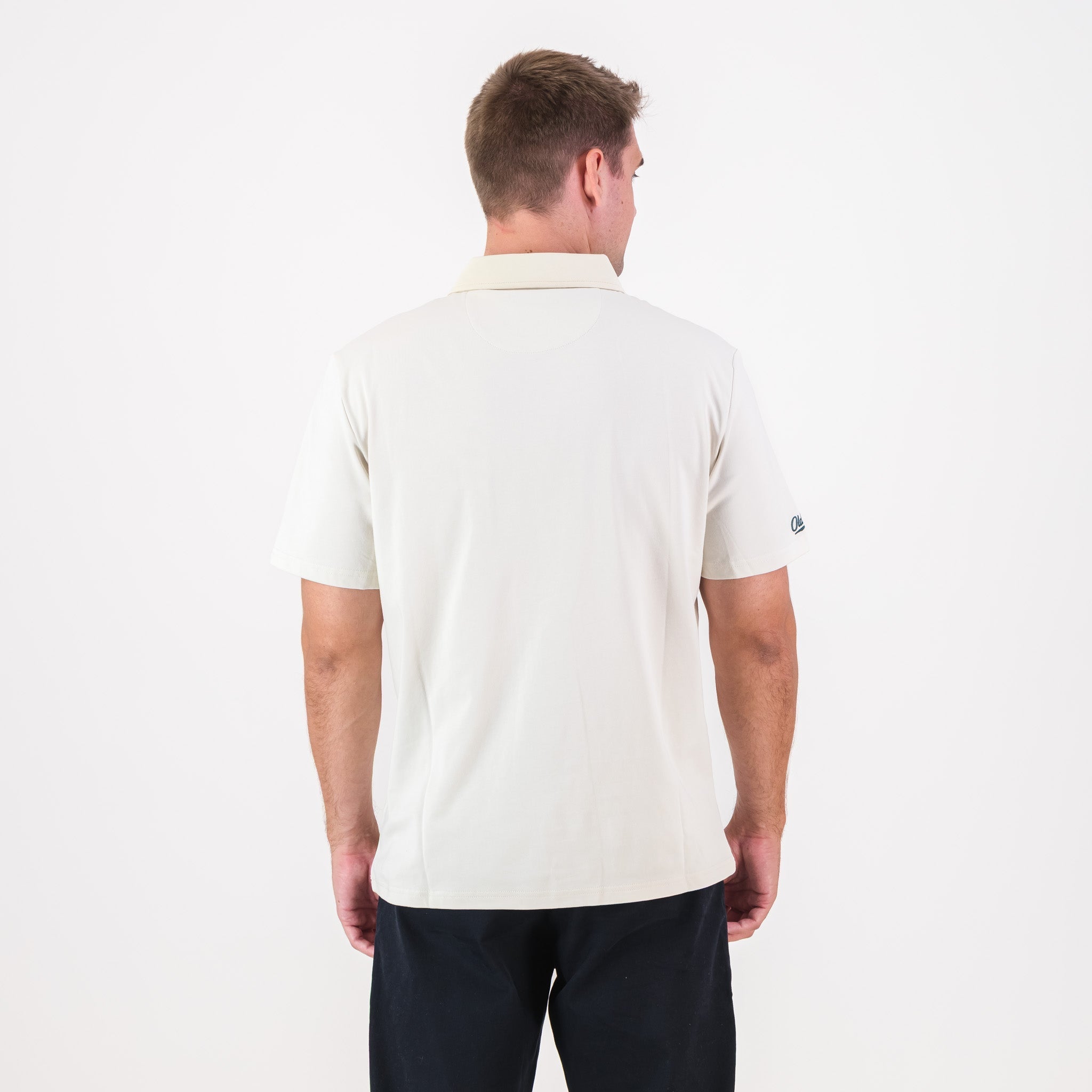 Old School Leisure Pocket SS Polo Ivory