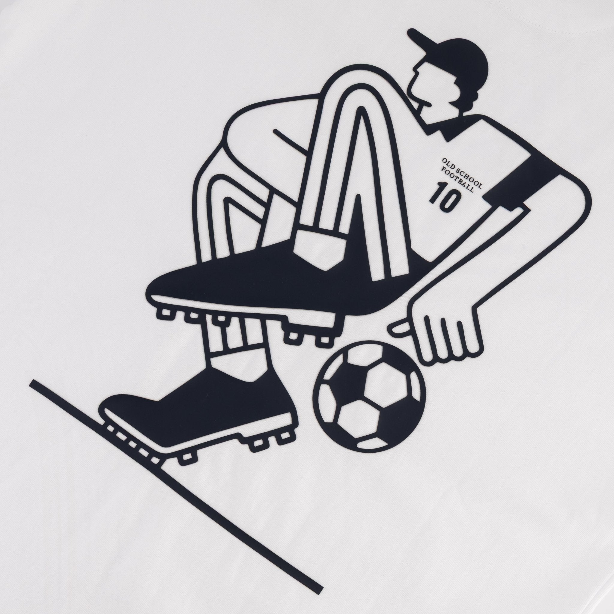 Old School Leisure Retro Football Artistic Relaxed T-shirt