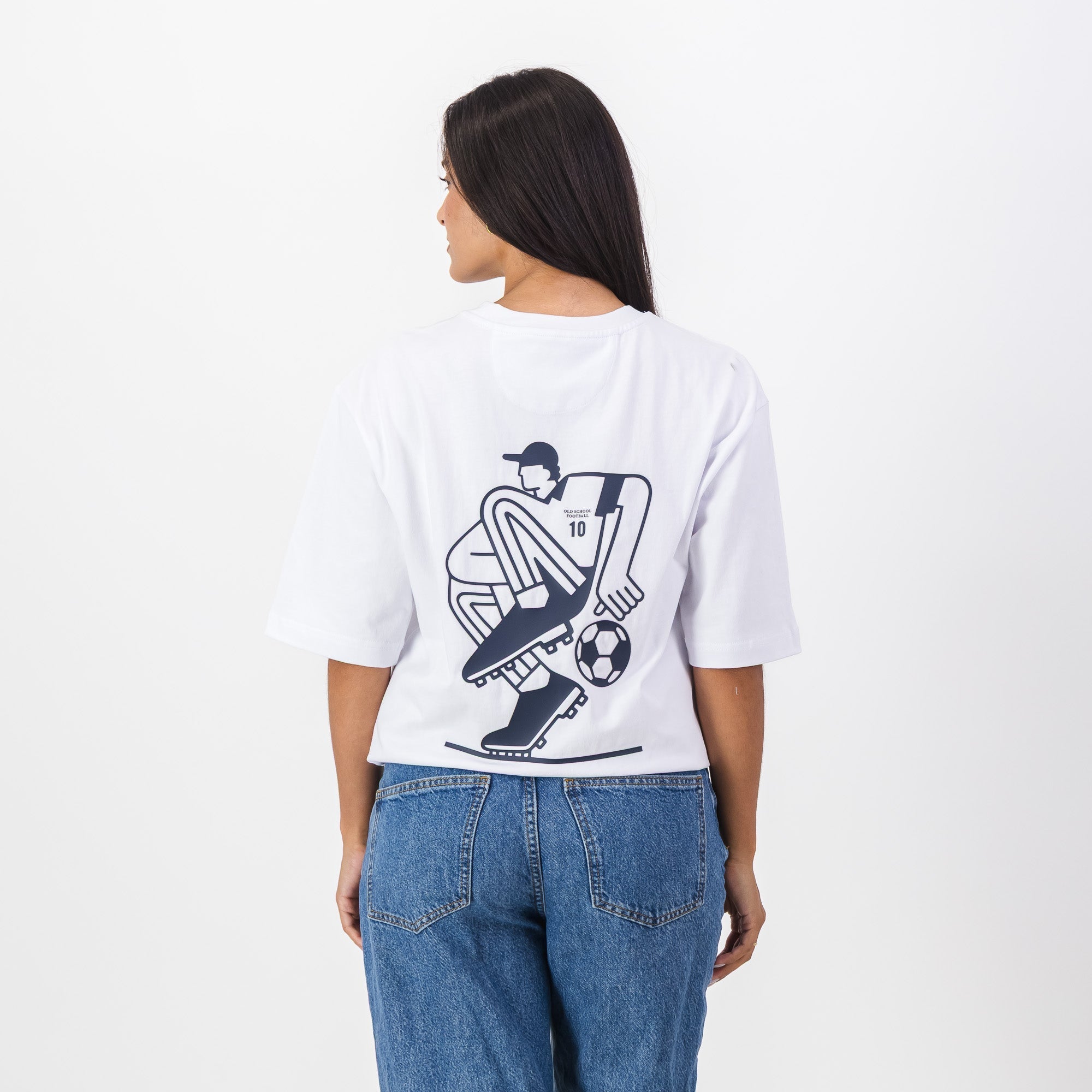 Old School Leisure Retro Football Artistic Relaxed T-shirt