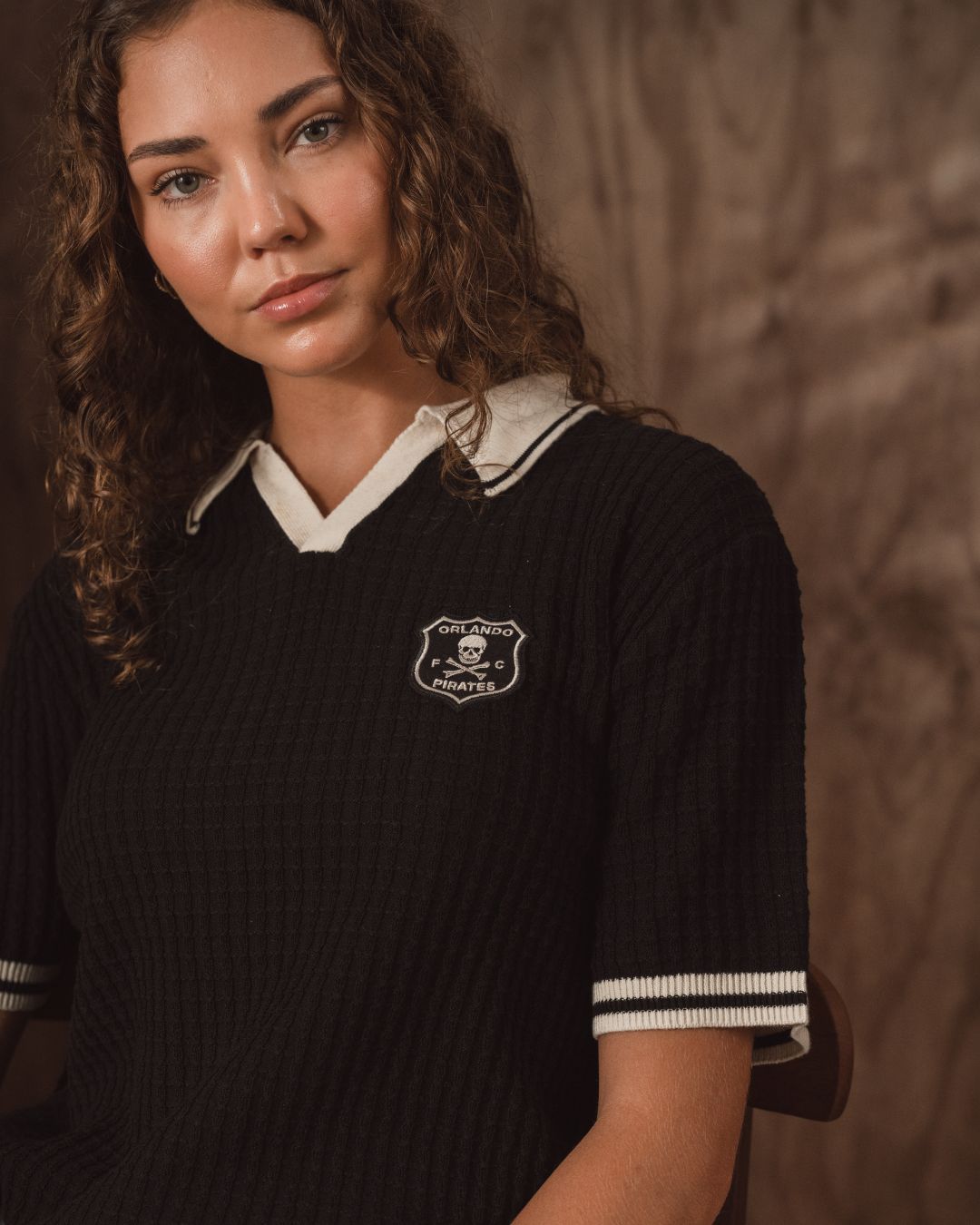 Orlando Pirates Basket Weave SS Knit Jersey-Black