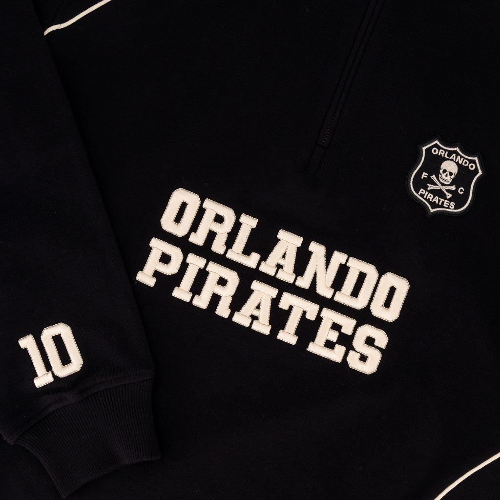 Orlando Pirates Piped Quarter Zip Sweat-black