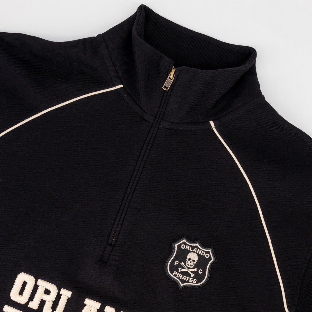 Orlando Pirates Piped Quarter Zip Sweat-black