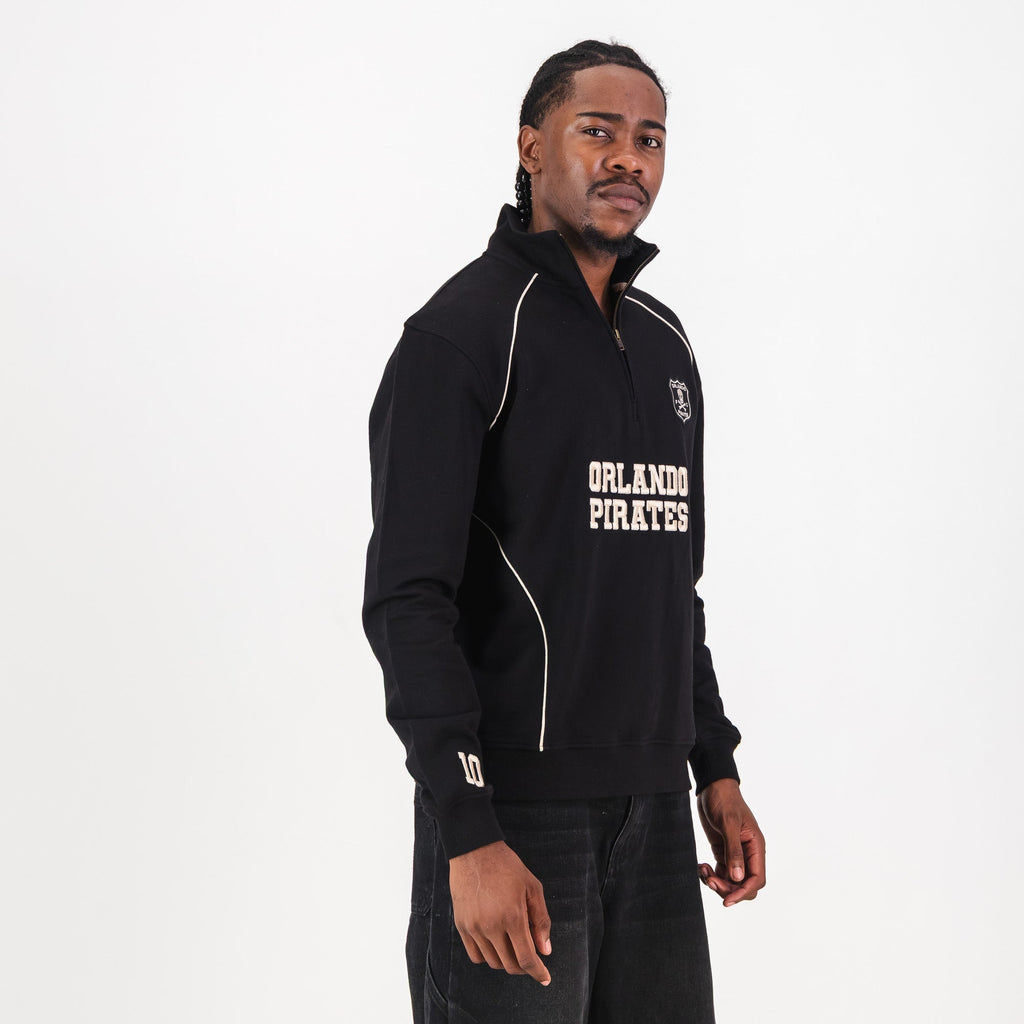Orlando Pirates Piped Quarter Zip Sweat-black
