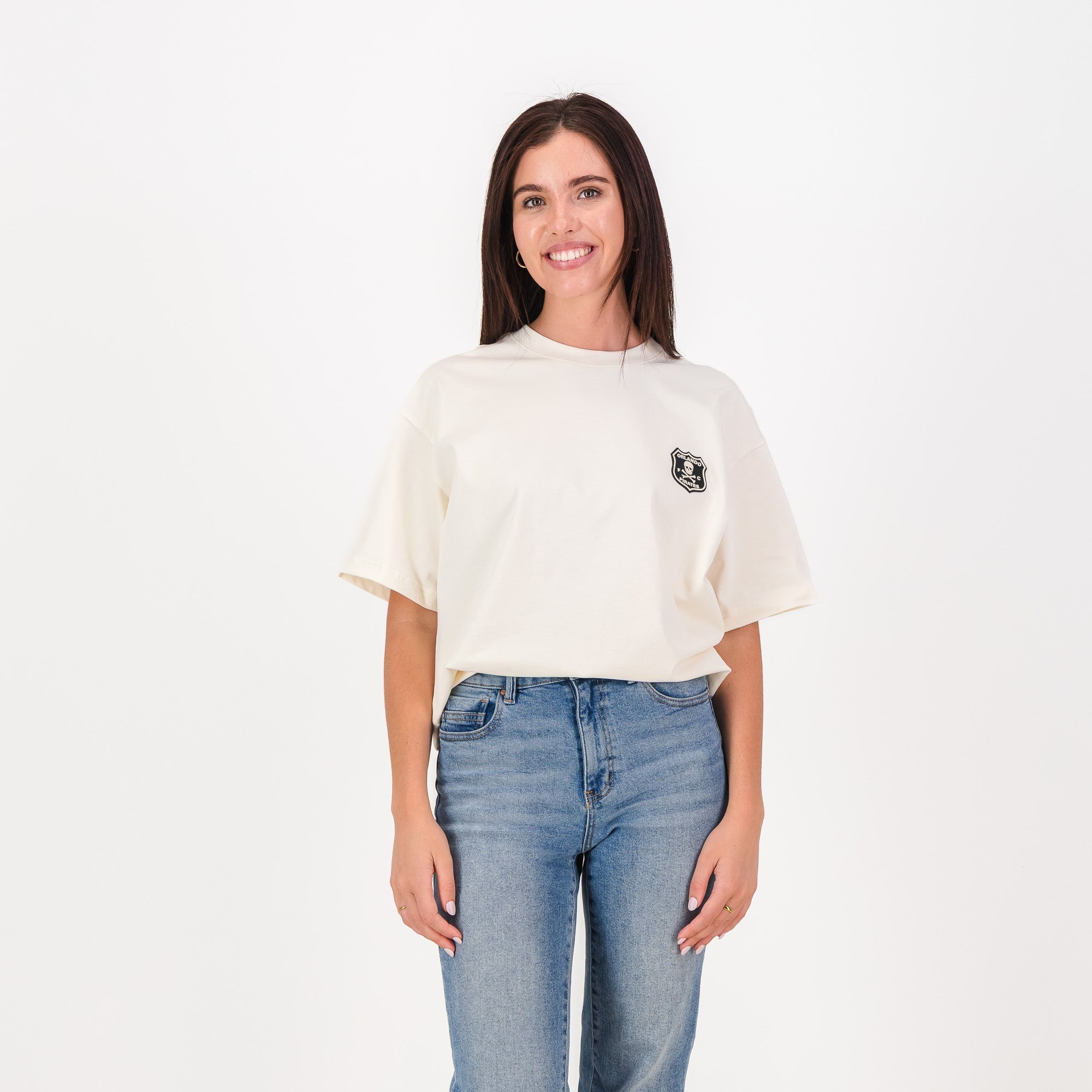 Orlando Pirates Quirky Boxy Tee-Ivory