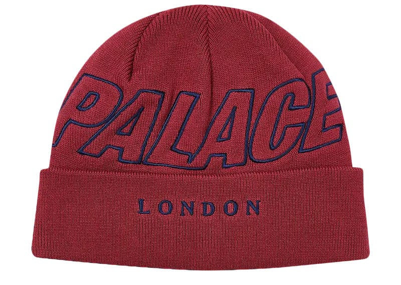 Palace P-London Beanie Burgandy