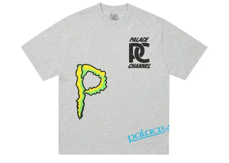 Palace Sponsor T-Shirt Grey Marl
