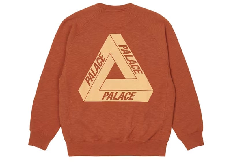 Palace Tri-Ferg Slub Crew Rust