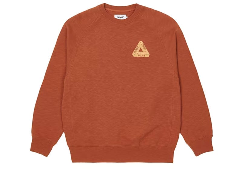 Palace Tri-Ferg Slub Crew Rust