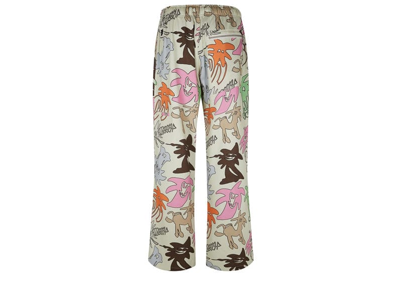 Palm Angels All Over Loose Pant Palmity Butter/Multicolor