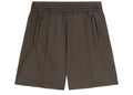 Palm Angels Back Curved Logo Track Shorts Dark Grey