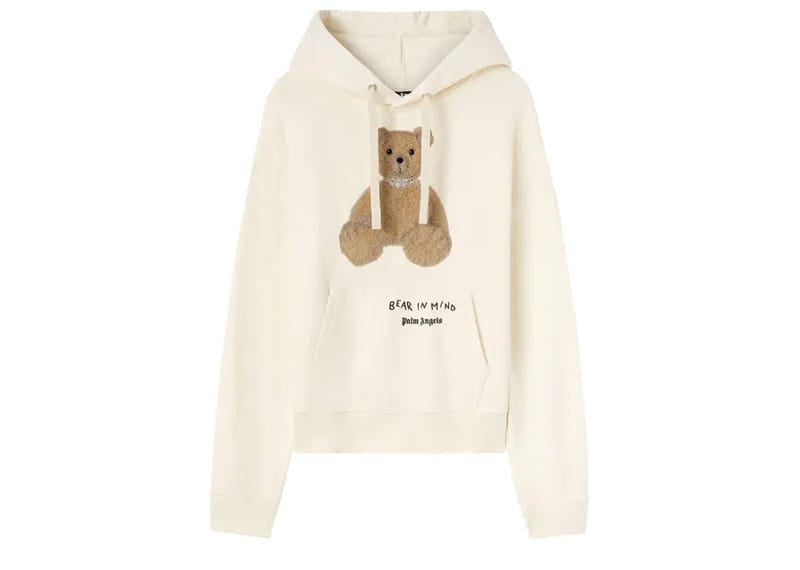 Palm Angels Bear in Mind Hoodie Cream