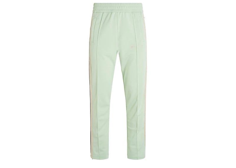 PALM ANGELS Classic Logo embroidered Track Pants In Mint/Off White