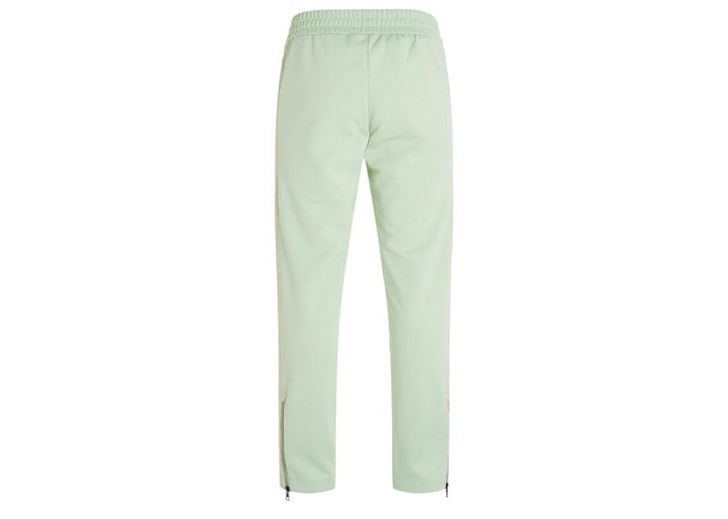PALM ANGELS Classic Logo embroidered Track Pants In Mint/Off White