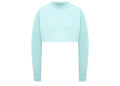 Palm Angels Classic Logo Over Crop Tee Tiffany