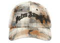 Palm Angels Curved Logo Check Cap