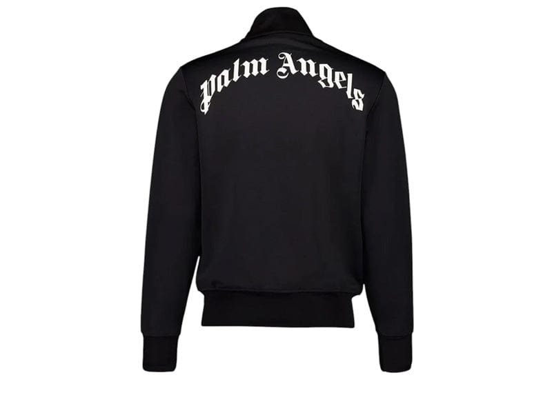 Palm Angels Curved Logo Track Jacket Black
