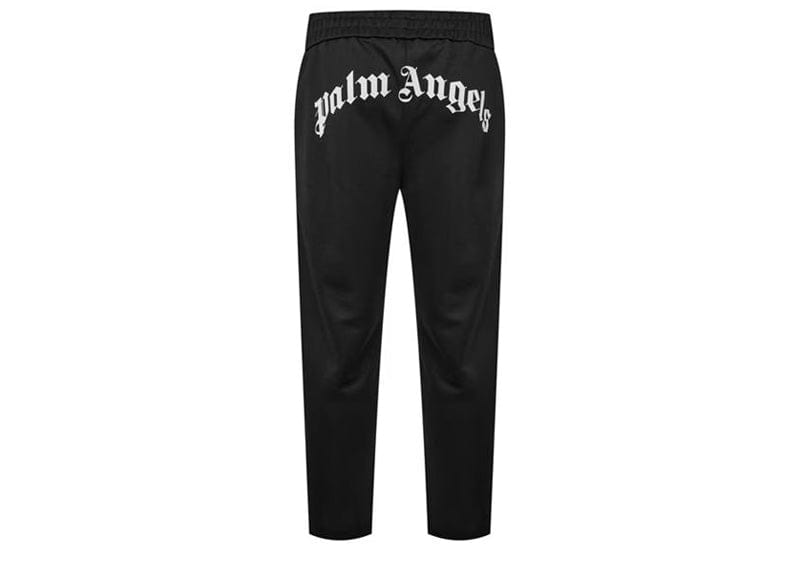 Palm Angels Curved Logo Track Pants Black