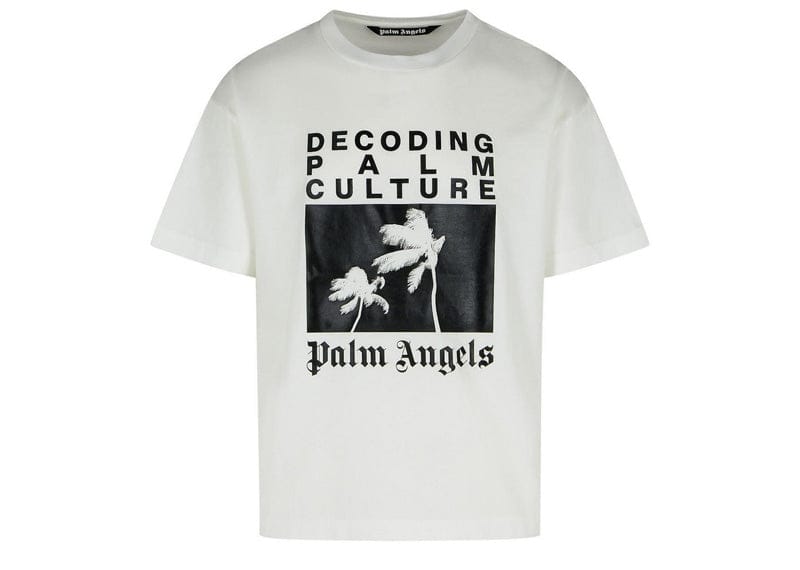Palm Angels Decoding Palm Culture Regular Tee Off White/Black