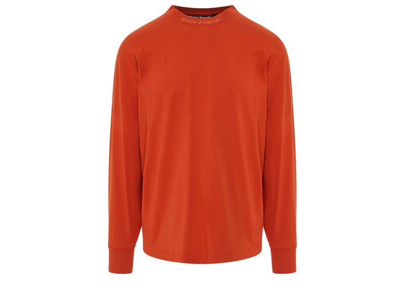 Palm Angels Glitter Classic Logo Over Tee Orange