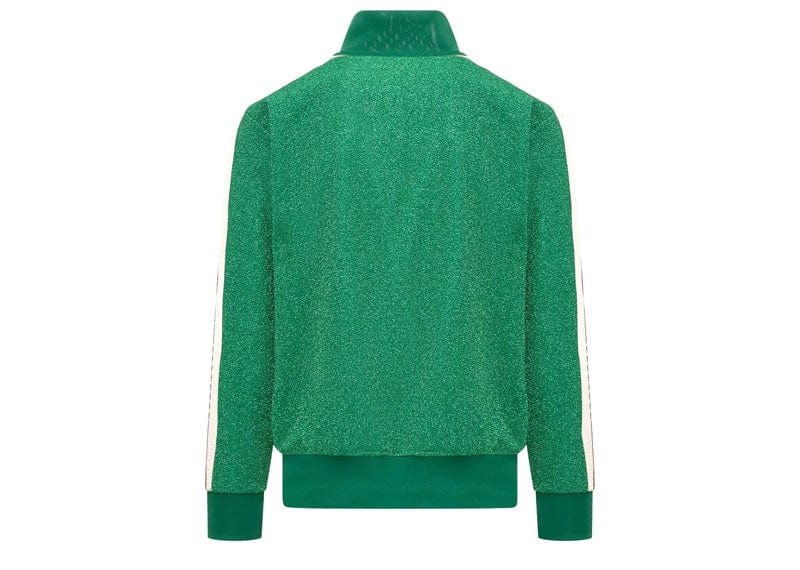 Palm Angels Glitter Track Jacket Green