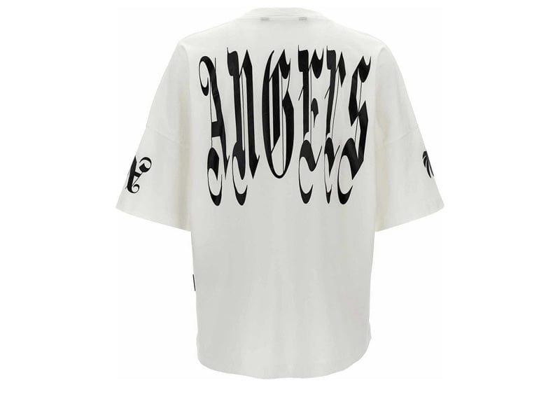 Palm Angels Gothic Logo Over T-Shirt White