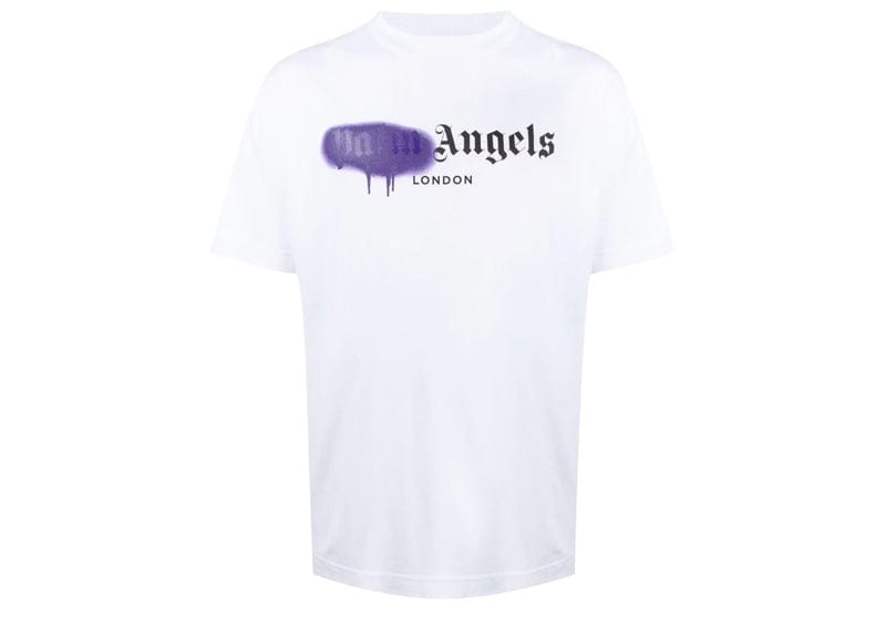 Palm Angels London Sprayed Logo T-shirt White