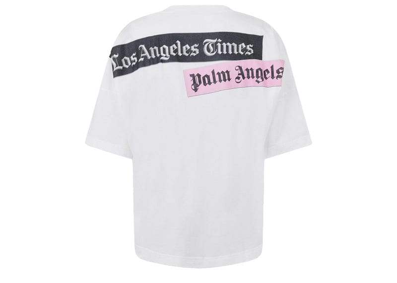 Palm Angels Los Angeles Times Oversized News T-Shirt White